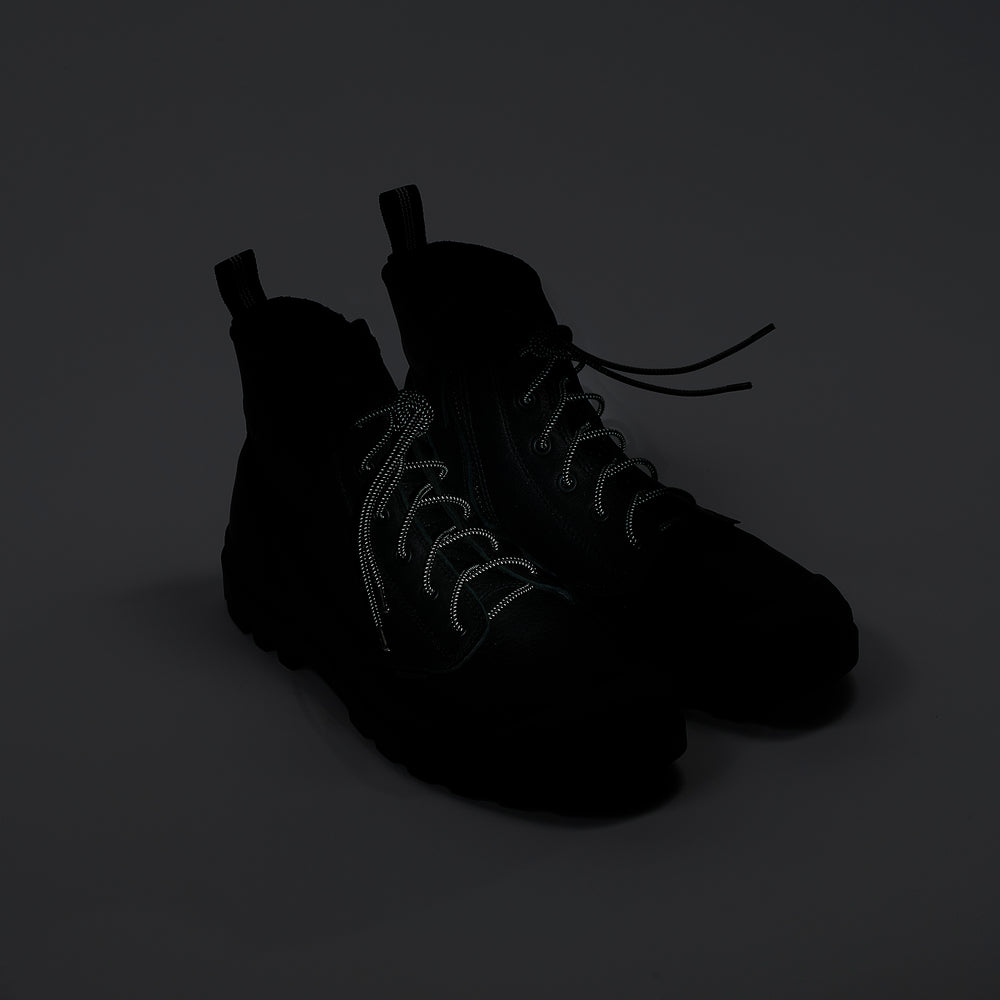 elastic & reflective shoelaces