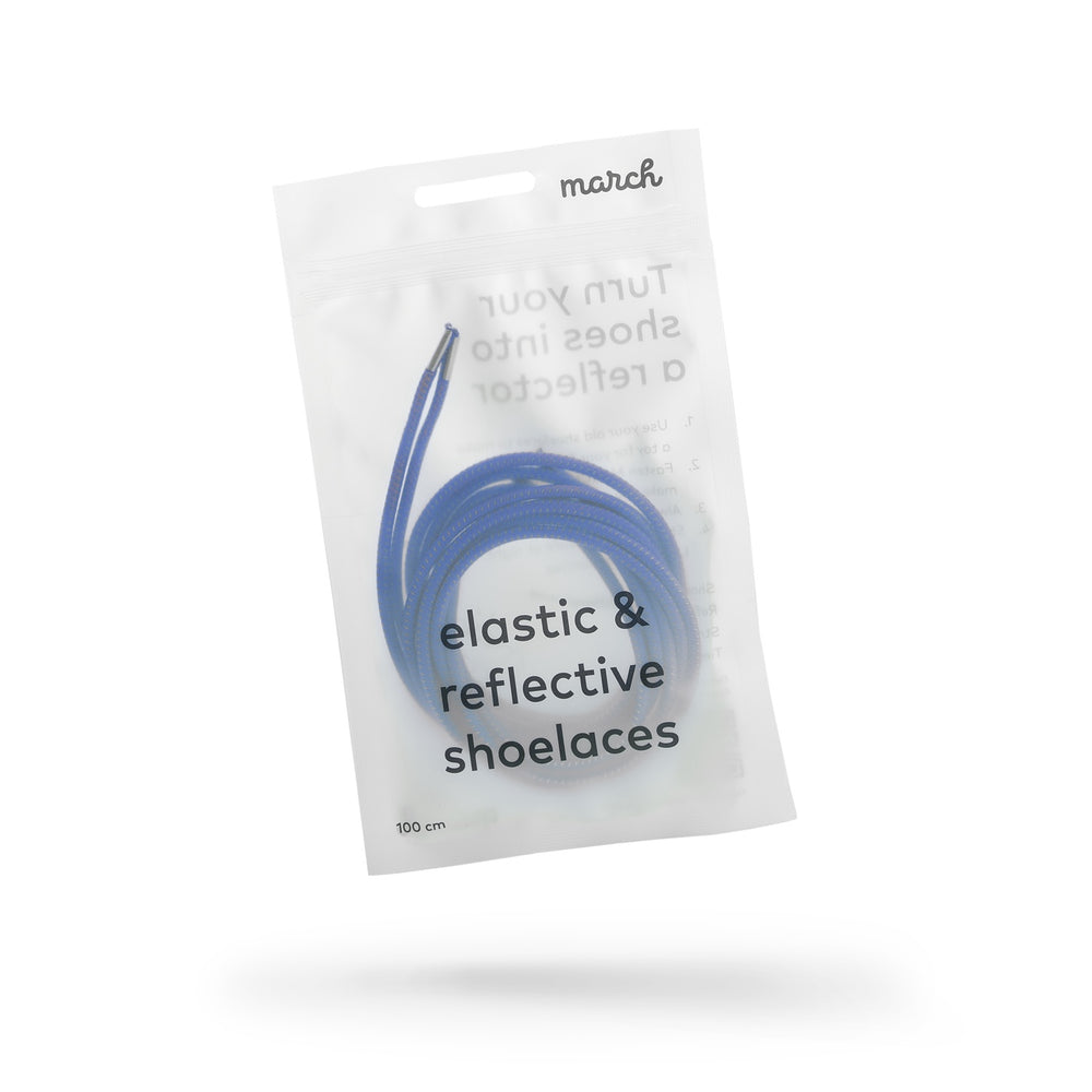elastic & reflective shoelaces