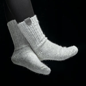 wool reflective socks WHITE