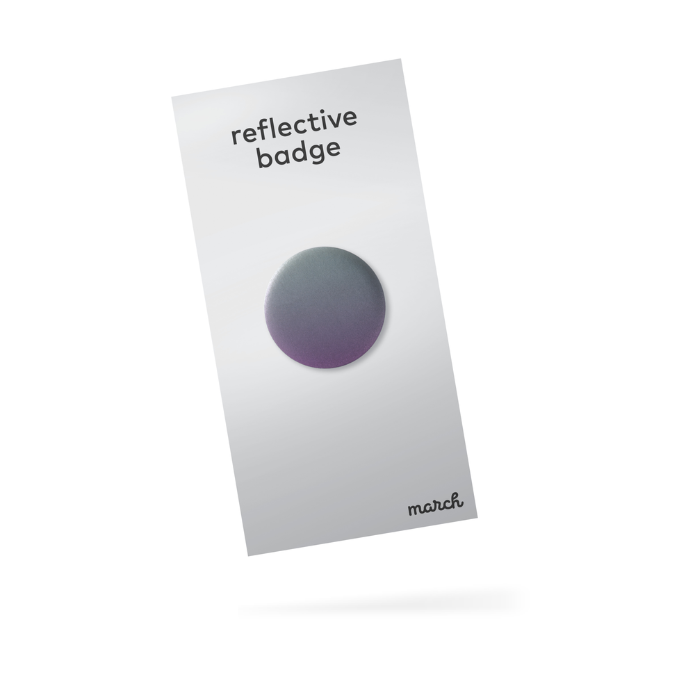 reflective badge - fade